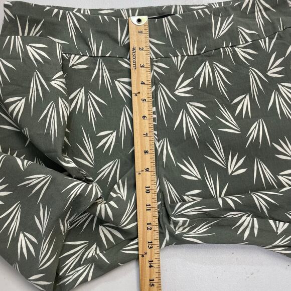 Context Exclusive at Lord & Taylor Kelsey green tropical pull on ankle pants XL - Picture 8 of 12